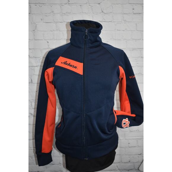 Columbia Jacket Womens Size Medium Polyester Auburn War Eagle Tigers Blue - Picture 1 of 8